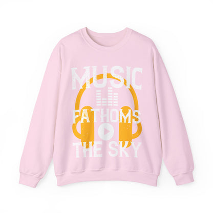 Music Fathoms The Sky-01 — Unisex Heavy Blend Crewneck (G18000)