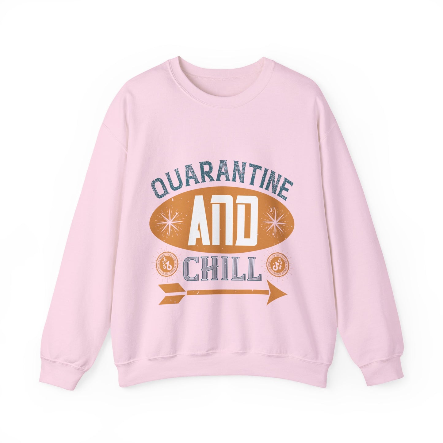 quarantine and chill-011 — Unisex Heavy Blend Crewneck (G18000)