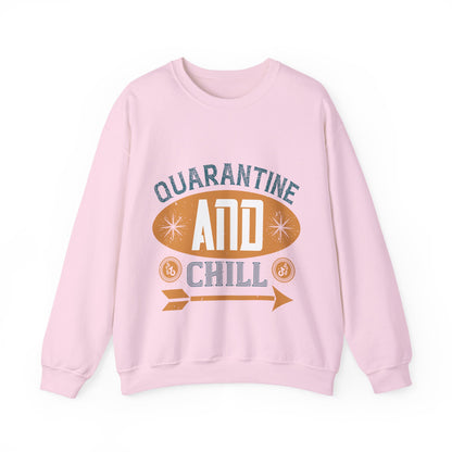 quarantine and chill-011 — Unisex Heavy Blend Crewneck (G18000)