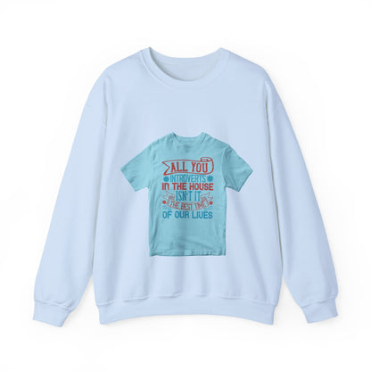 All you introverts in the house, isnΓÇÖt it the best time of our lives — Unisex Heavy Blend Crewneck (G18000)
