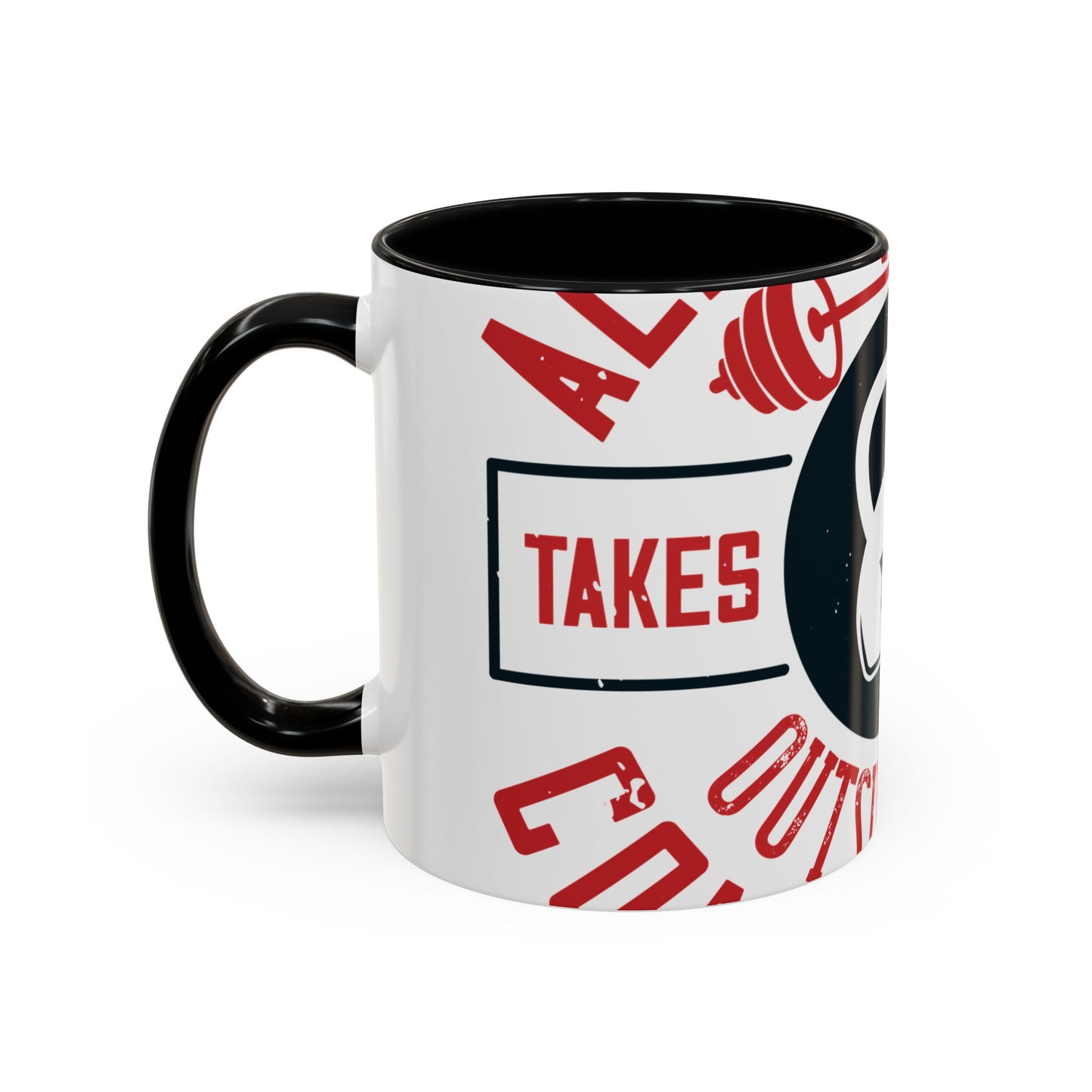 All progress takes place outside the comfort zone-01 — Accent Mug 11/15oz