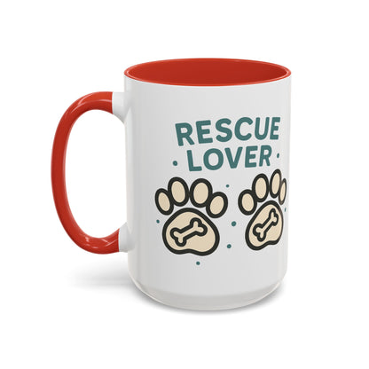 Rescue Lover Coffee Mug, Pet Owner Gift, Animal Rescue Merchandise, Dog Lover Cup, Rescue Pet Appreciation