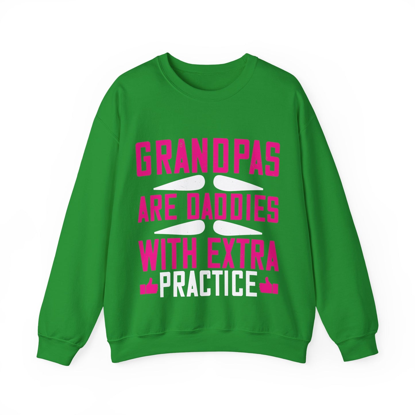 Grandpas are daddies with extra practice-01 — Unisex Heavy Blend Crewneck (G18000)