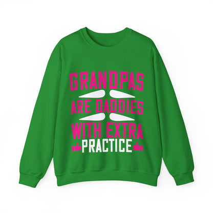 Grandpas are daddies with extra practice-01 — Unisex Heavy Blend Crewneck (G18000)