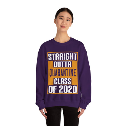 straight outta quarantine class of 2020-01 — Unisex Heavy Blend Crewneck (G18000)