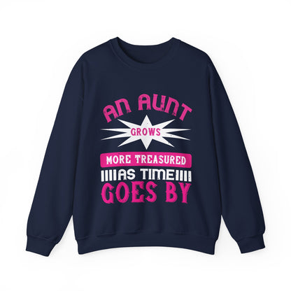 An aunt grows more treasured as time goes by-01 — Unisex Heavy Blend Crewneck (G18000)