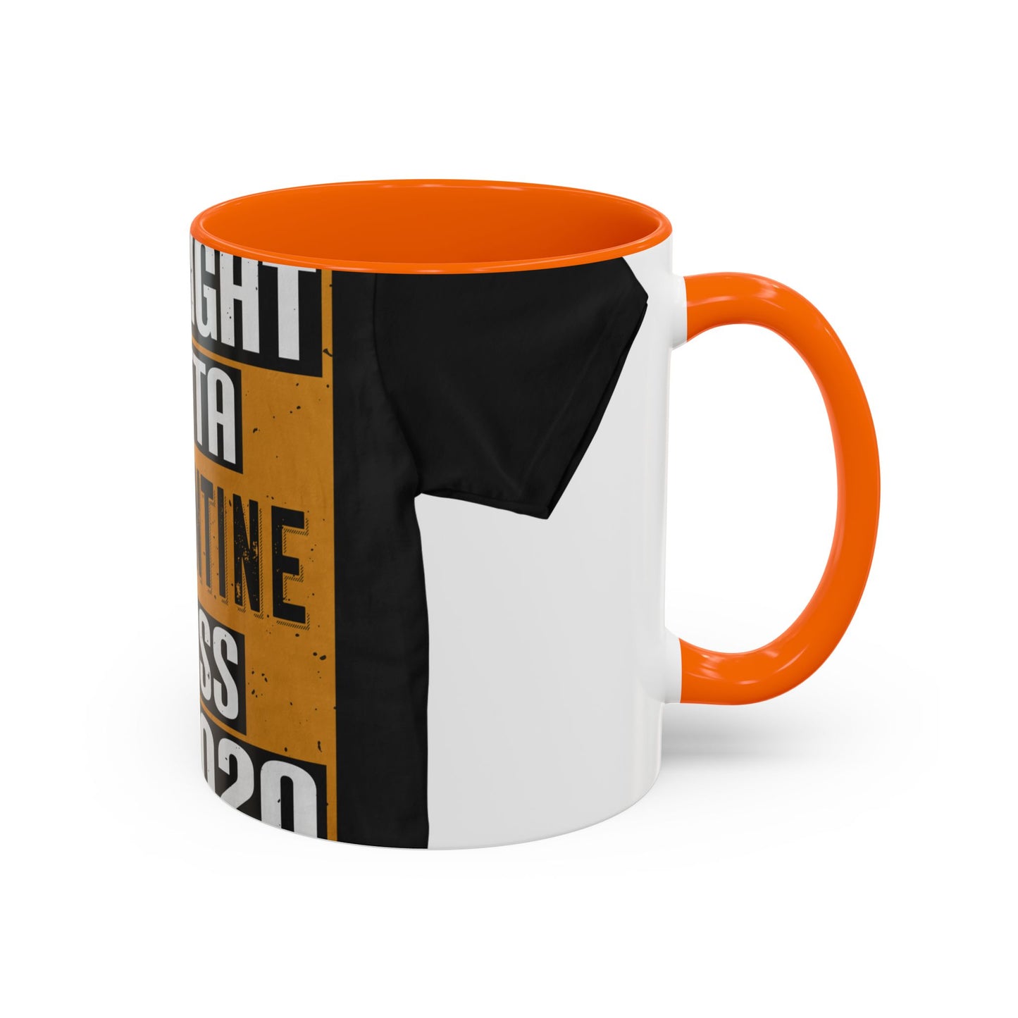straight outta quarantine class of 2020 — Accent Mug 11/15oz