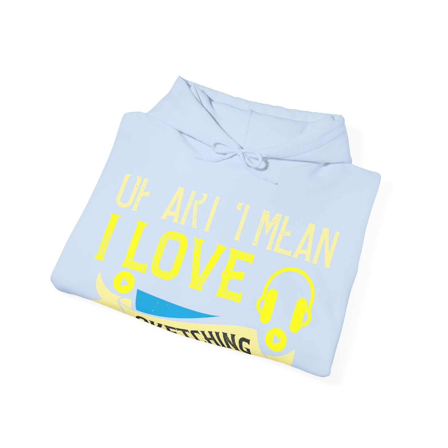 I love all kinds of art. I mean, I love sketching and acting and music-01 — Unisex Heavy Blend Hoodie (G18500)