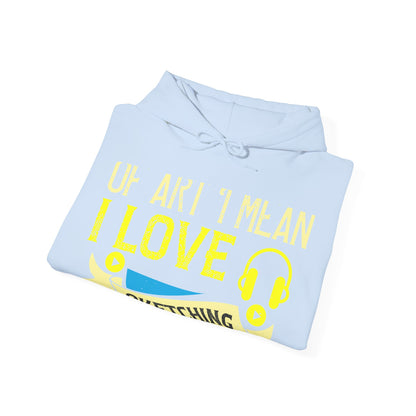 I love all kinds of art. I mean, I love sketching and acting and music-01 — Unisex Heavy Blend Hoodie (G18500)