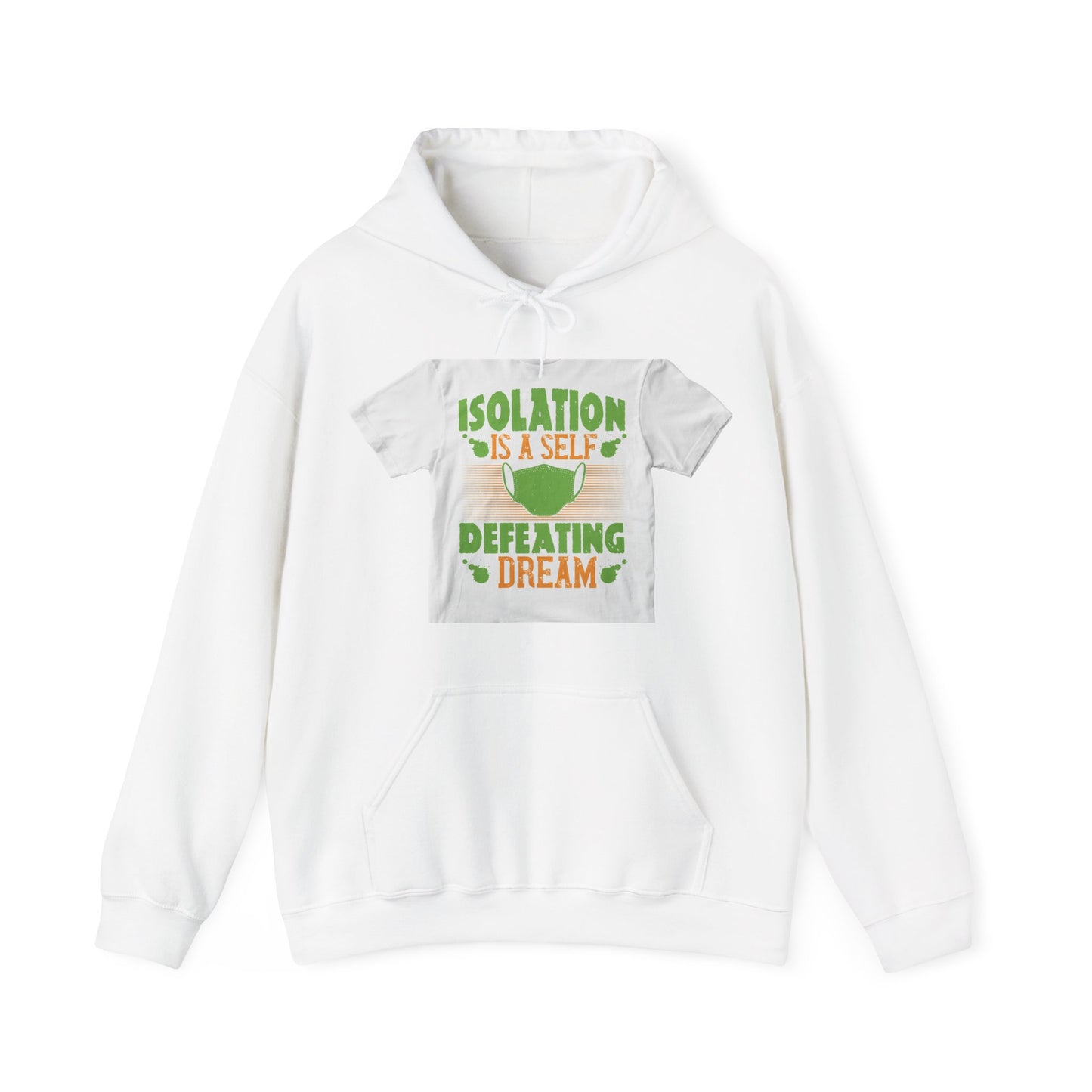 Isolation is a self-defeating dream — Unisex Heavy Blend Hoodie (G18500)