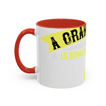 A grandfather is someone with silver-01 — Accent Mug 11/15oz