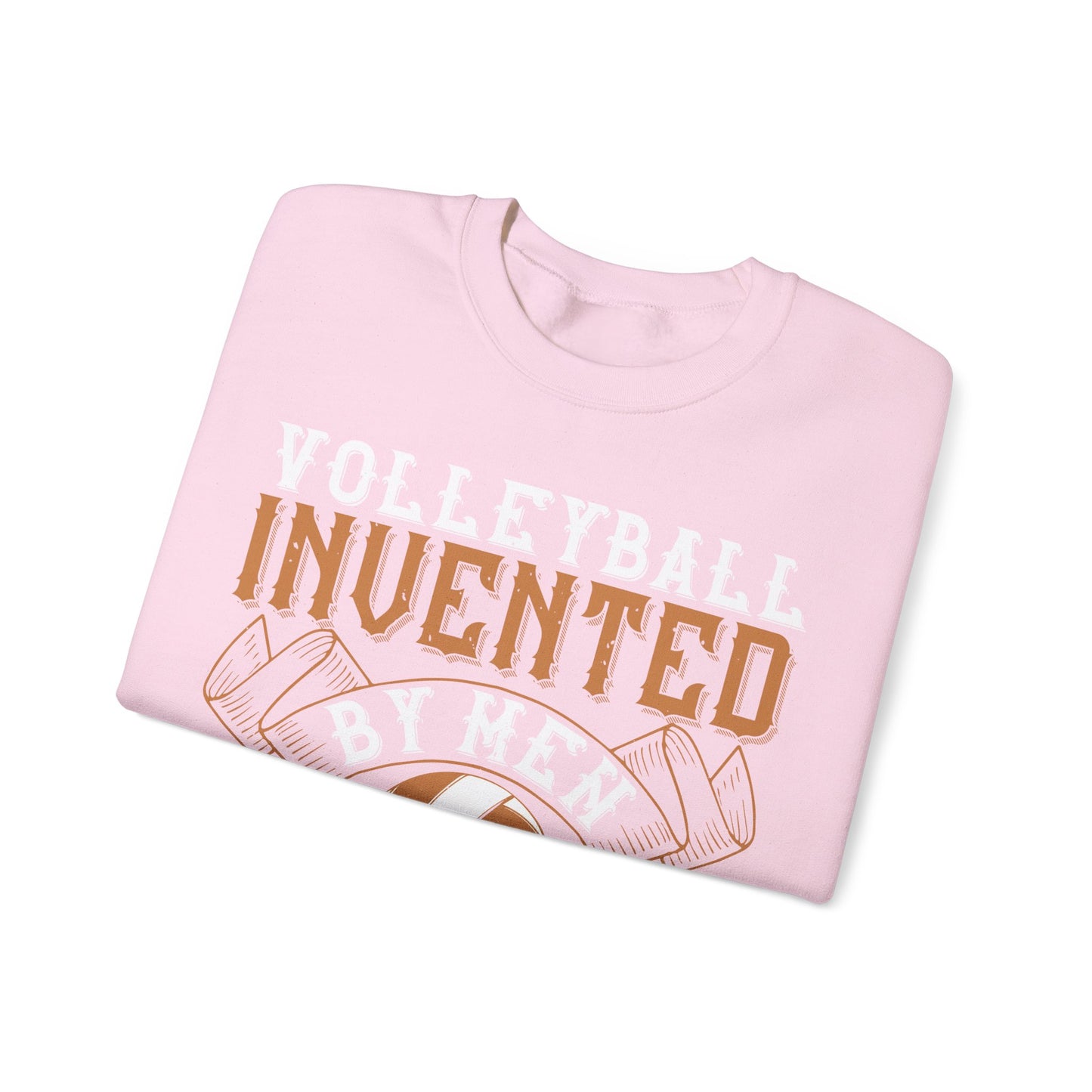 Volleyball Invented by men, perfected by women-01 — Unisex Heavy Blend Crewneck (G18000)