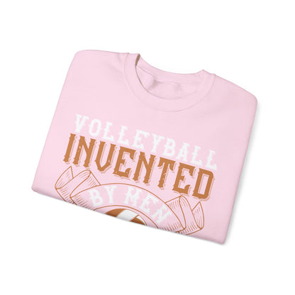 Volleyball Invented by men, perfected by women-01 — Unisex Heavy Blend Crewneck (G18000)