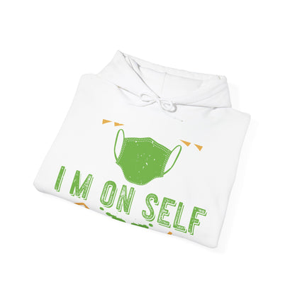 back off i'm on self quarantine-01 — Unisex Heavy Blend Hoodie (G18500)