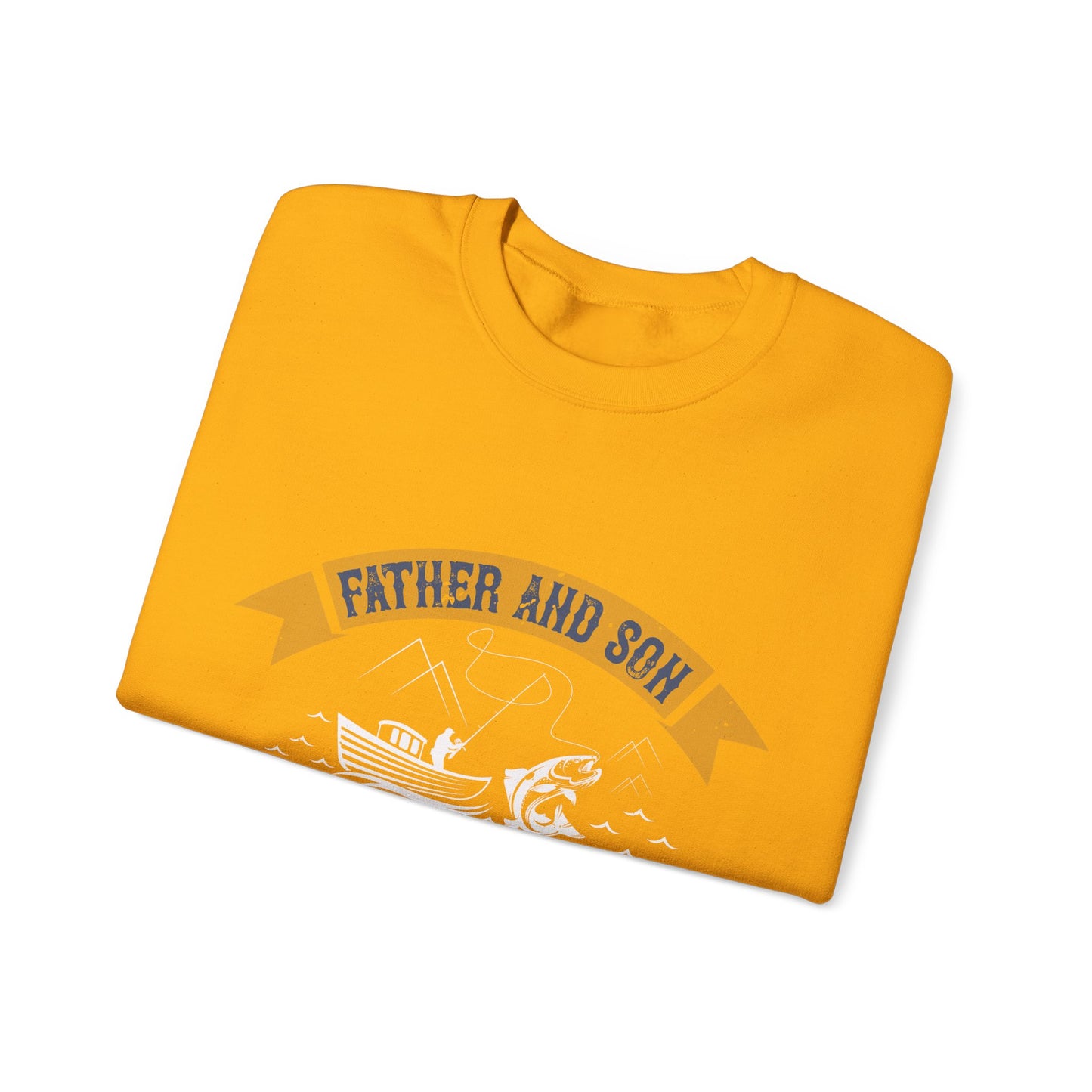 father and son fishing partners  for life-01 — Unisex Heavy Blend Crewneck (G18000)