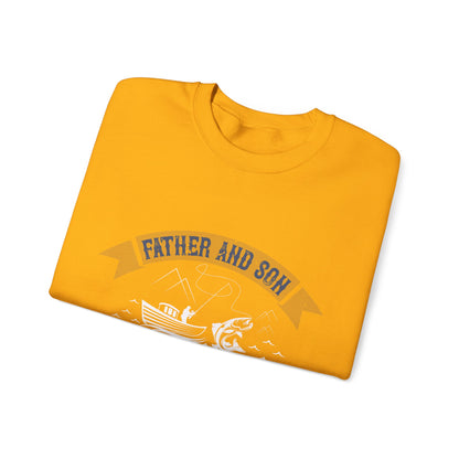 father and son fishing partners  for life-01 — Unisex Heavy Blend Crewneck (G18000)
