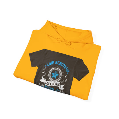 I like beautiful melodies telling me terrible things — Unisex Heavy Blend Hoodie (G18500)