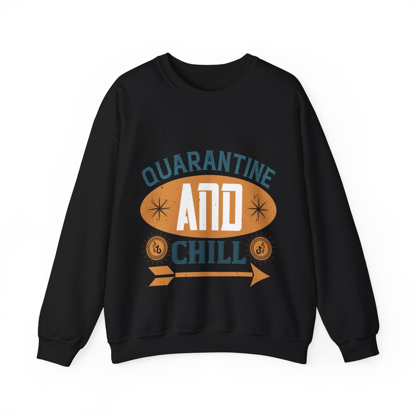 quarantine and chill-011 — Unisex Heavy Blend Crewneck (G18000)