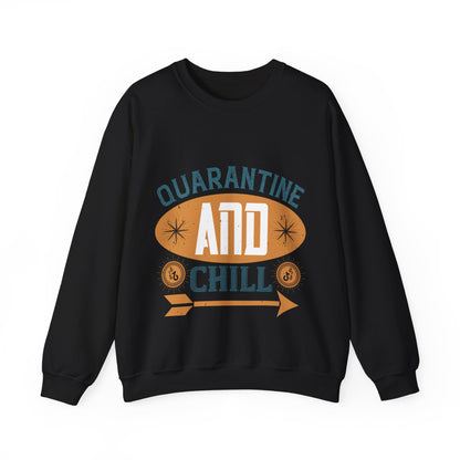 quarantine and chill-011 — Unisex Heavy Blend Crewneck (G18000)
