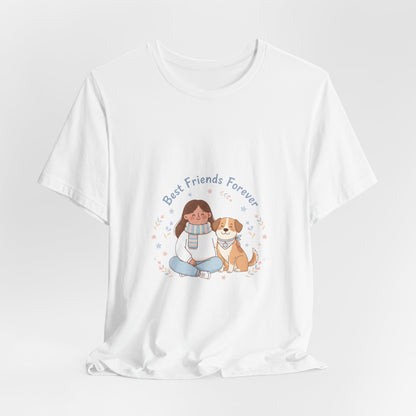 Best Friends Forever Tee | Pet Owner Matching, Paw Print Design