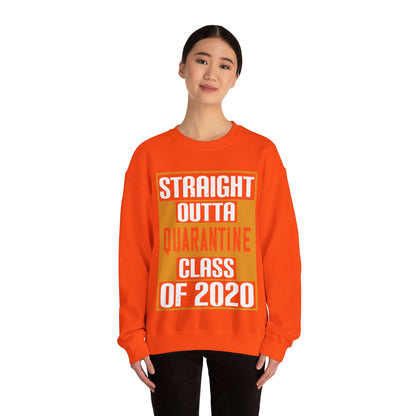 straight outta quarantine class of 2020-01 — Unisex Heavy Blend Crewneck (G18000)