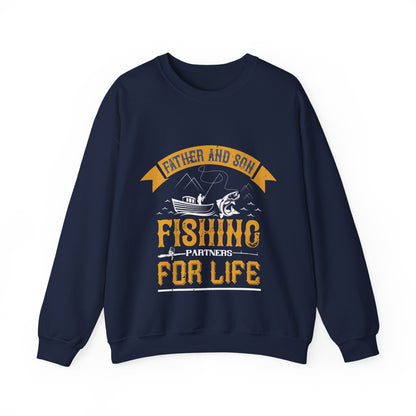 father and son fishing partners  for life-01 — Unisex Heavy Blend Crewneck (G18000)