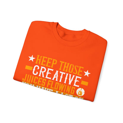 Keep those creative juices flowing. You have a lot of time on your hands!-01 — Unisex Heavy Blend Crewneck (G18000)