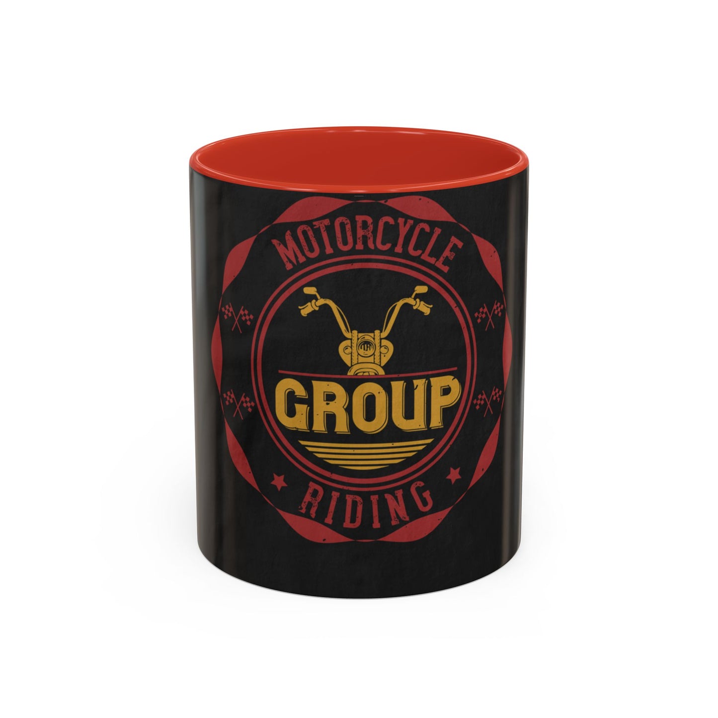motorcycle group riding — Accent Mug 11/15oz