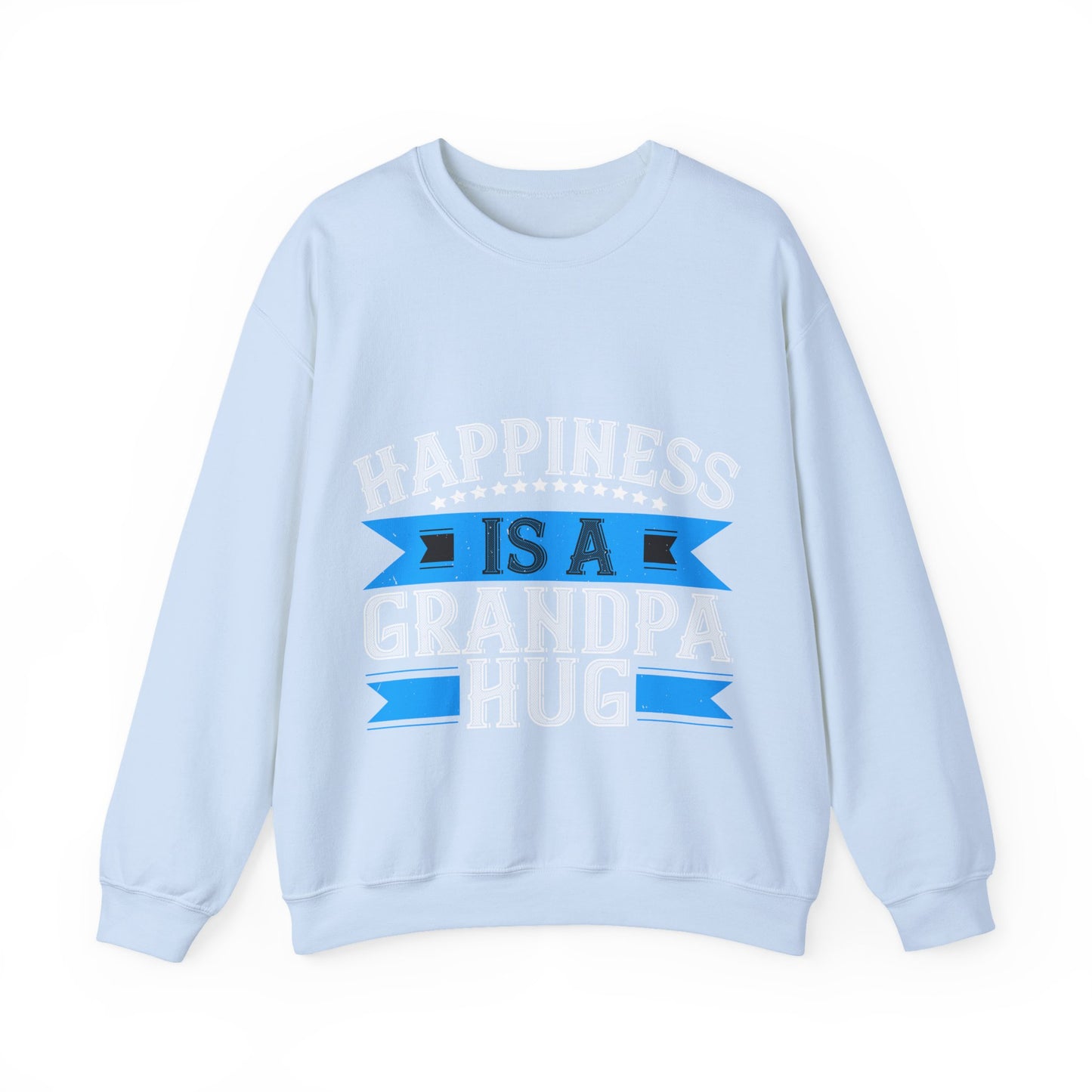 Happiness is a grandpa hug-01 — Unisex Heavy Blend Crewneck (G18000)