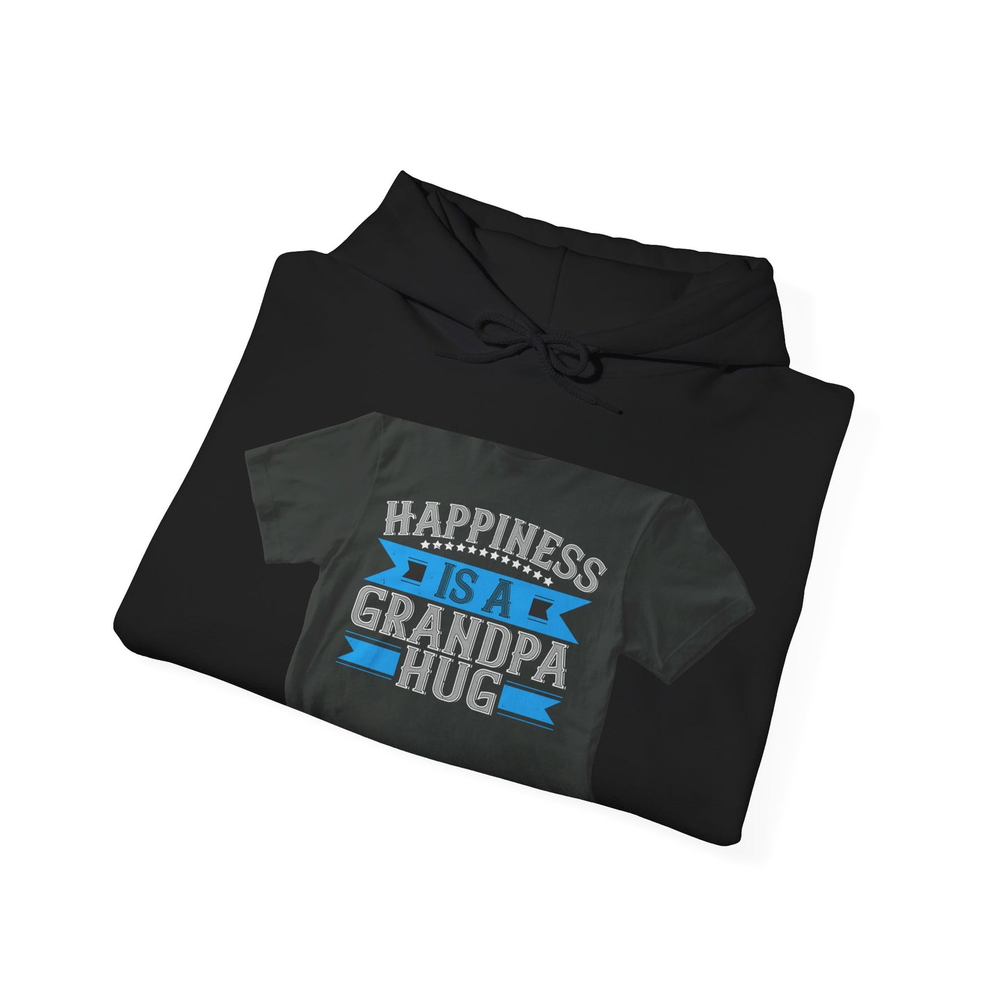 Happiness is a grandpa hug-02 — Unisex Heavy Blend Hoodie (G18500)