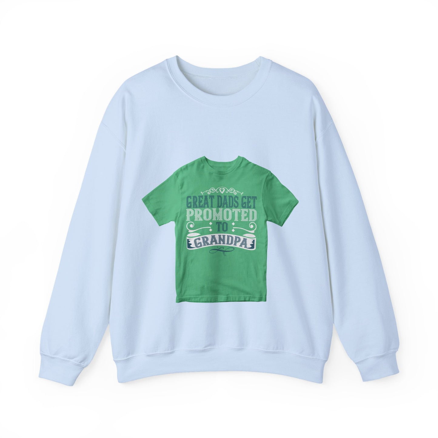 Great dads get promoted to grandpa-02 — Unisex Heavy Blend Crewneck (G18000)