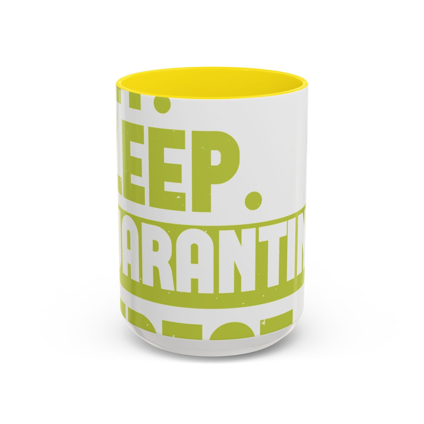 eat sleep quarantine repeat-01 — Accent Mug 11/15oz