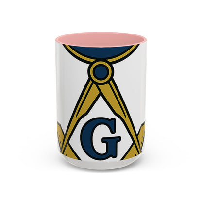 square and compass — Accent Mug 11/15oz