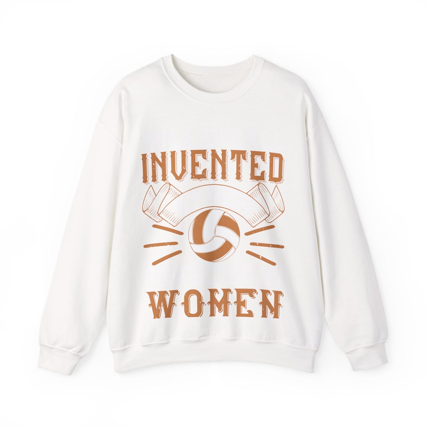 Volleyball Invented by men, perfected by women-01 — Unisex Heavy Blend Crewneck (G18000)