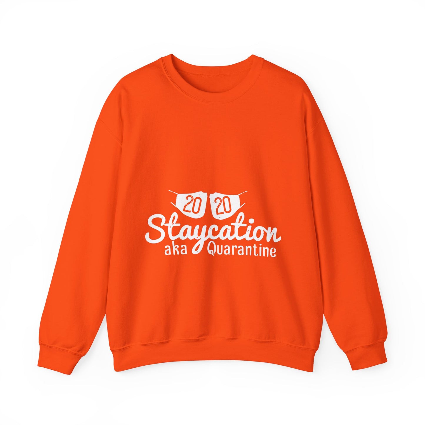 2020 staycation aka quarantine-01 — Unisex Heavy Blend Crewneck (G18000)