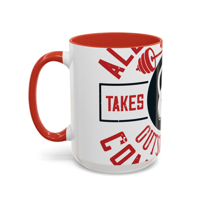 All progress takes place outside the comfort zone-01 — Accent Mug 11/15oz