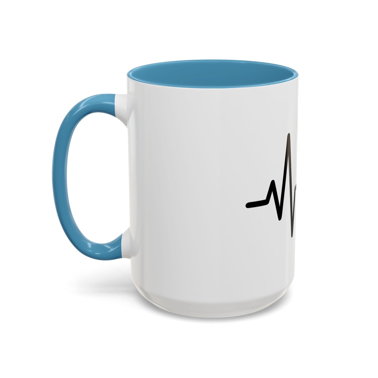 Stock Market Heartbeat Accent Coffee Mug (11, 15oz), Financial Market Trader Gift, Wall Street Investor Mug, Stock Market