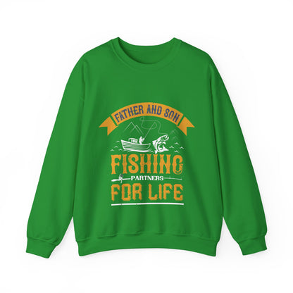 father and son fishing partners  for life-01 — Unisex Heavy Blend Crewneck (G18000)