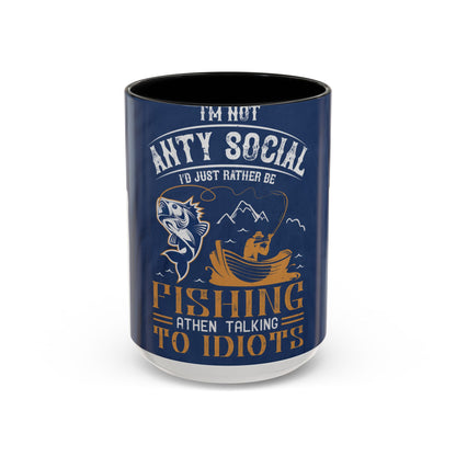 im not ANTY SOCIAL — Accent Mug 11/15oz