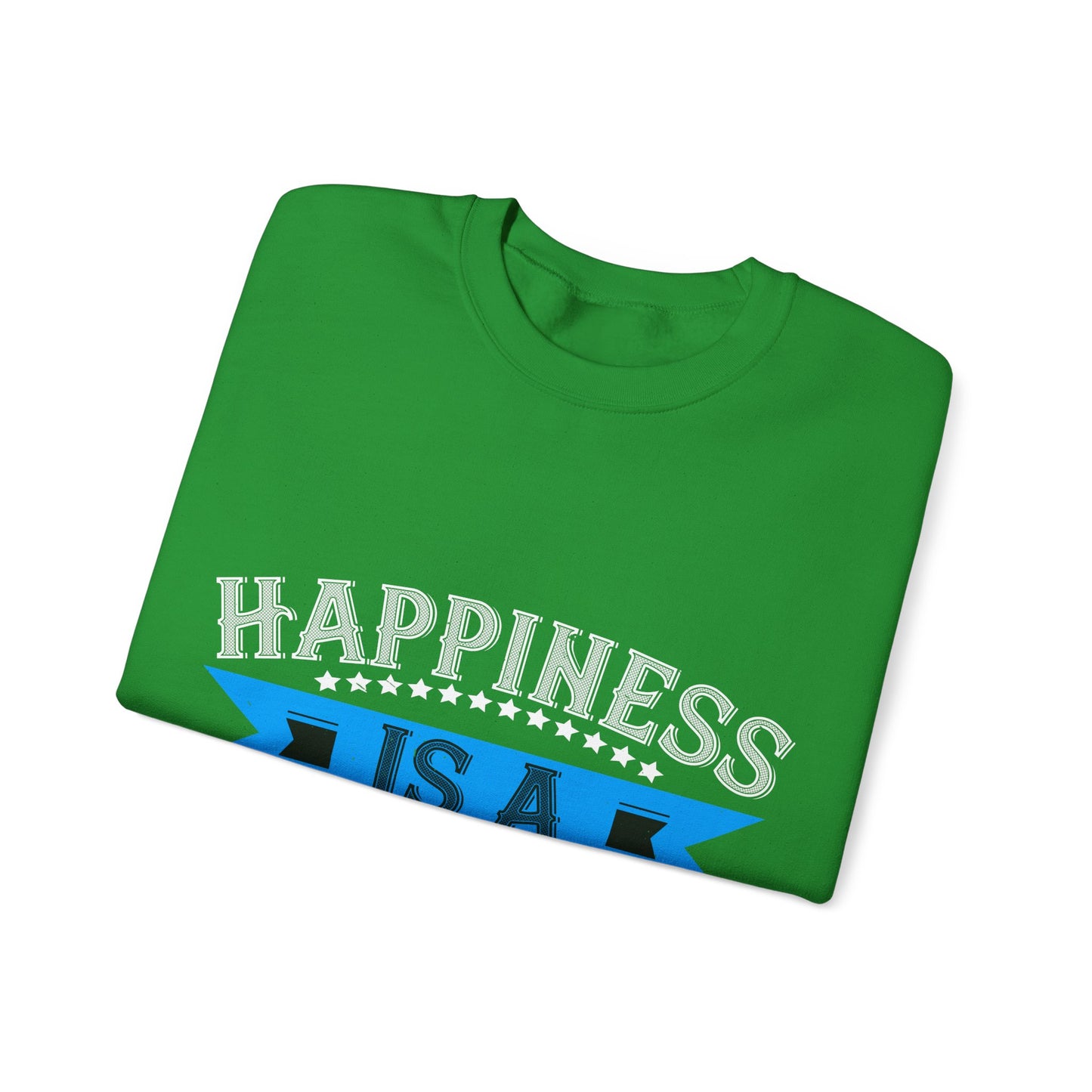 Happiness is a grandpa hug-01 — Unisex Heavy Blend Crewneck (G18000)