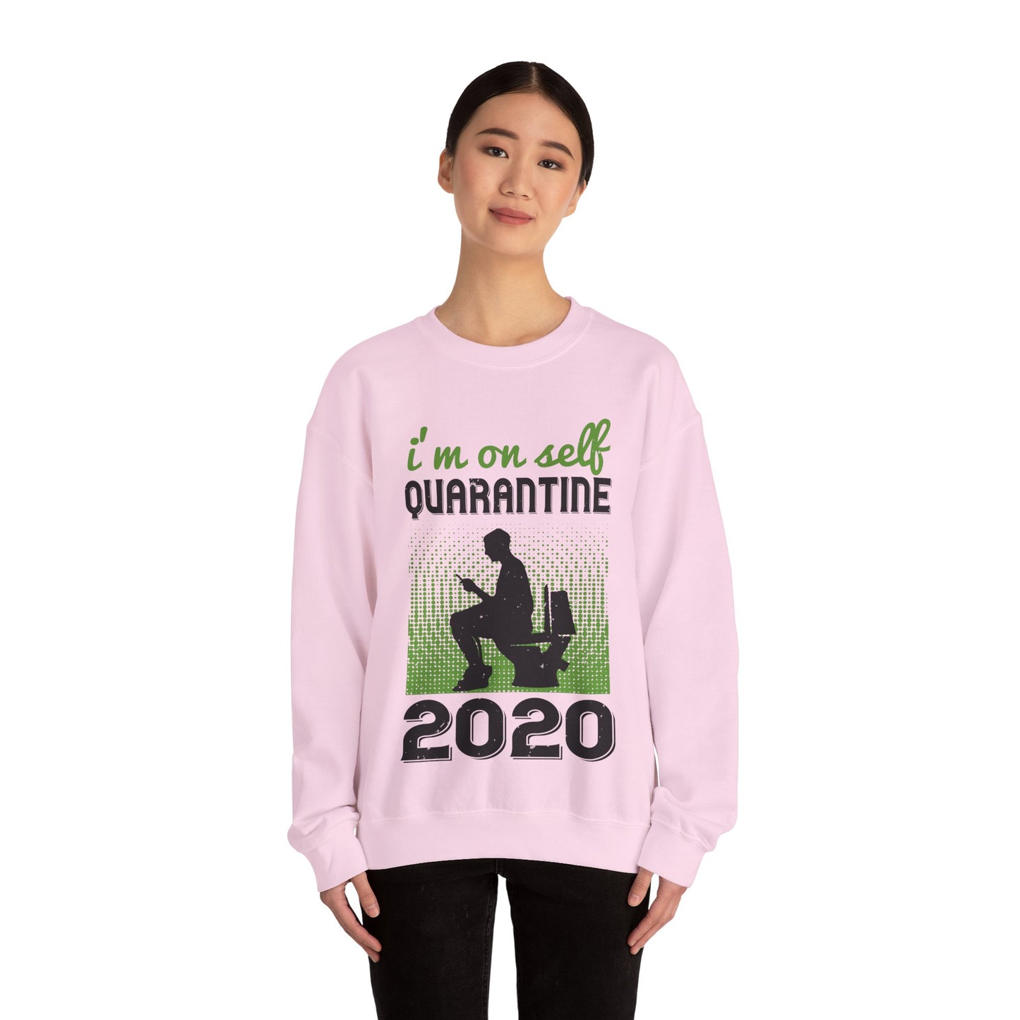 i'm on self quarantine 2020-01 — Unisex Heavy Blend Crewneck (G18000)