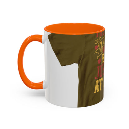 The easiest way to become a superhero is NOW! Just Stay At Home — Accent Mug 11/15oz