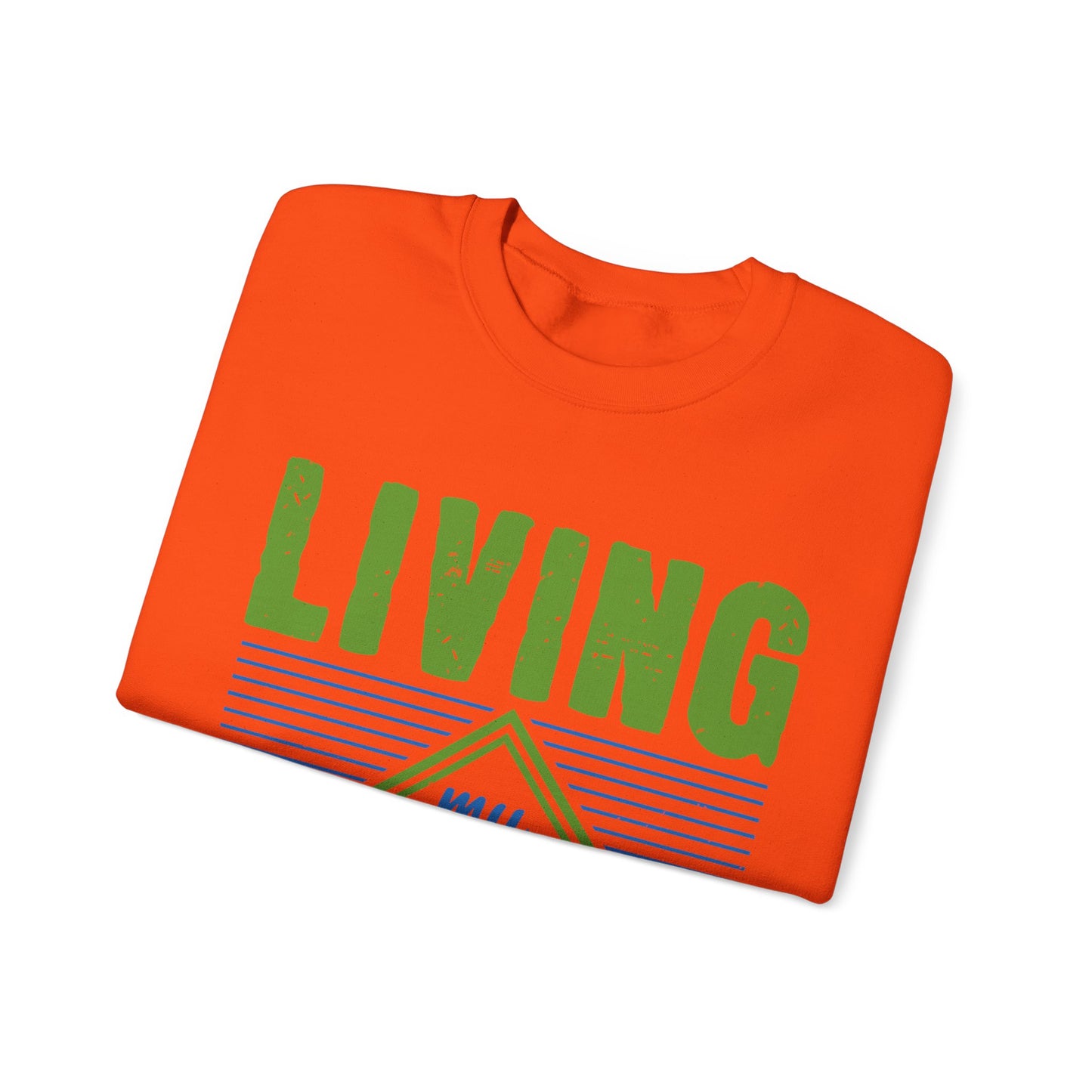 living my best quarantine-01 — Unisex Heavy Blend Crewneck (G18000)