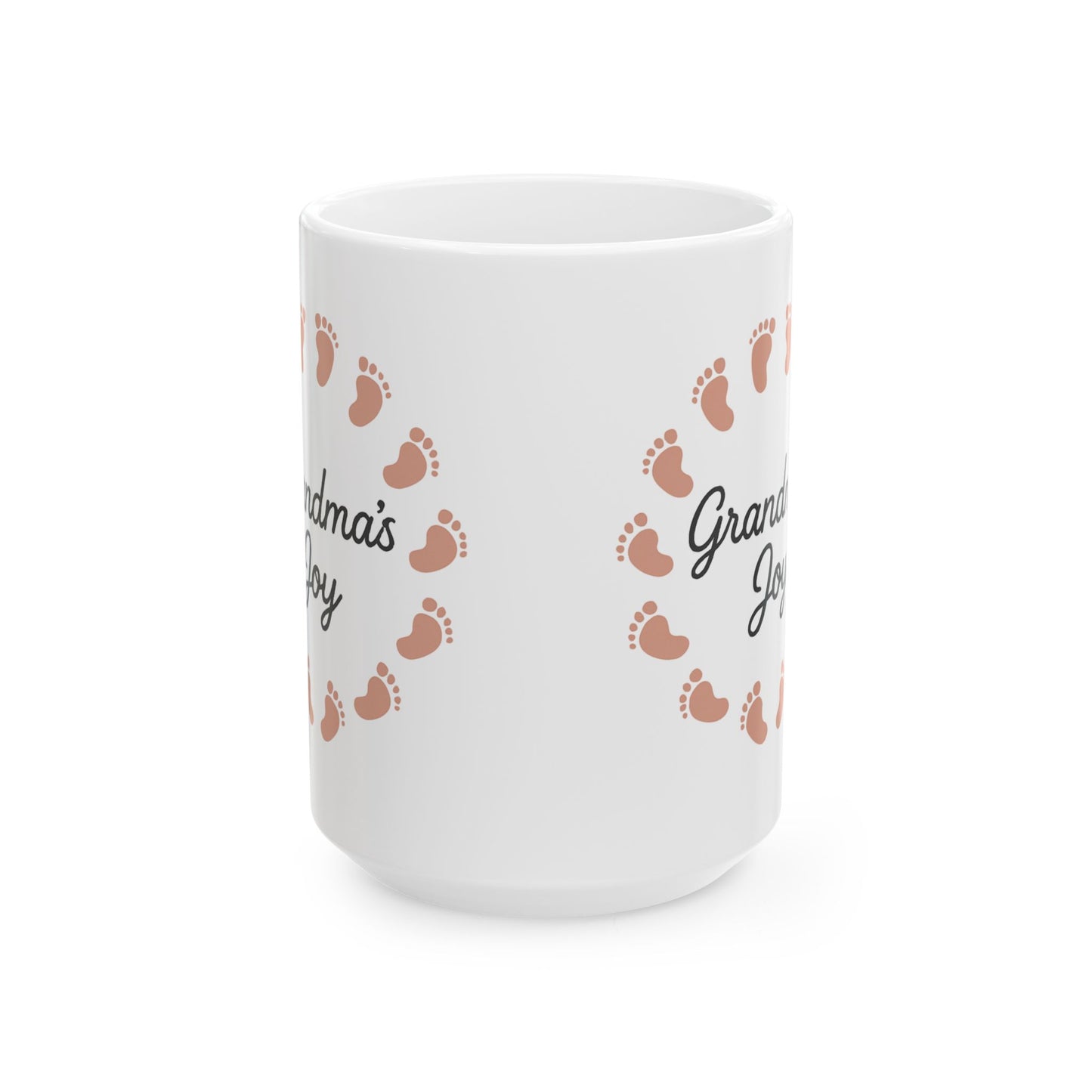 Grandma's Journey Ceramic Mug - Heartwarming Gift for Grandma, Footprint Design, Coffee Cup, Family Memories, [...]