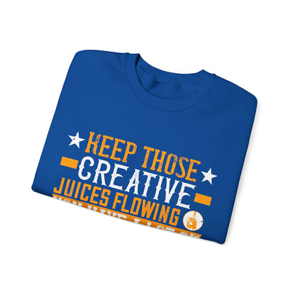 Keep those creative juices flowing. You have a lot of time on your hands!-01 — Unisex Heavy Blend Crewneck (G18000)