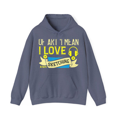 I love all kinds of art. I mean, I love sketching and acting and music-01 — Unisex Heavy Blend Hoodie (G18500)