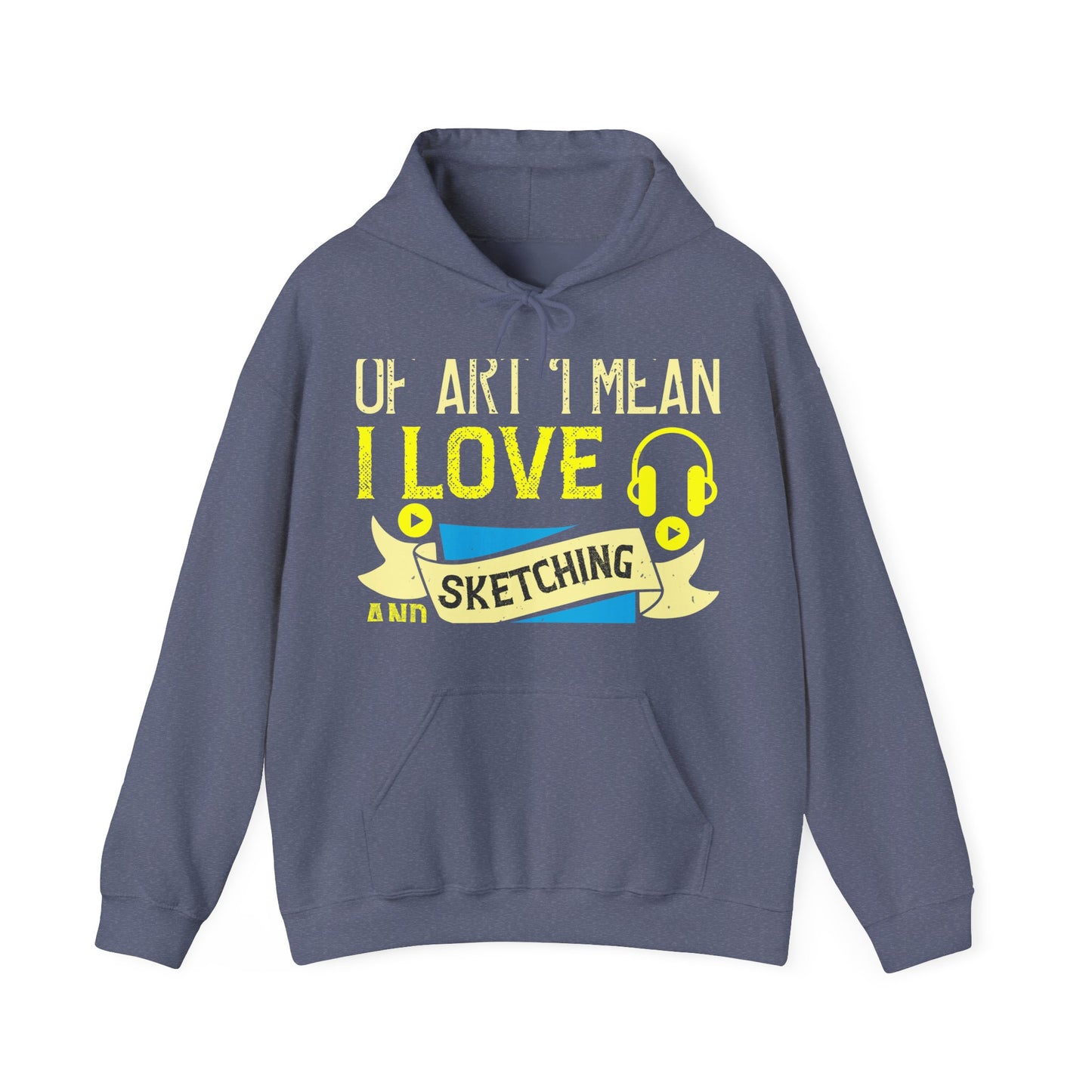 I love all kinds of art. I mean, I love sketching and acting and music-01 — Unisex Heavy Blend Hoodie (G18500)
