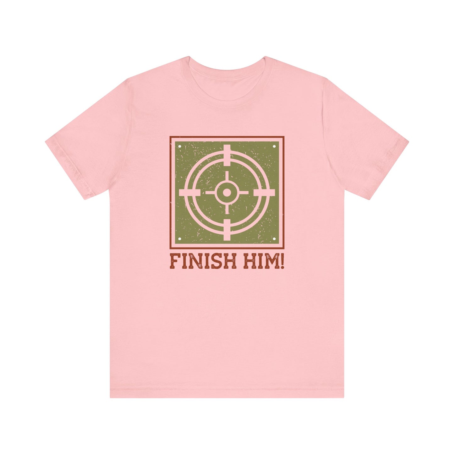 Finish Him T-shirt, Target Tshirt, Gamer Shirt, Pubg Unisex Shirt, Crewneck Shirt, Short Sleeve Tee, Gift for Him, Gift for Her