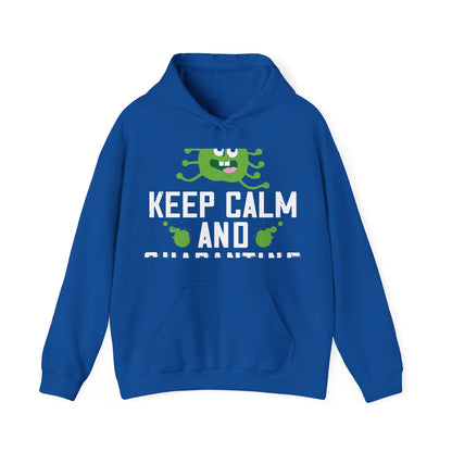 keep calm and quarantine-01 — Unisex Heavy Blend Hoodie (G18500)