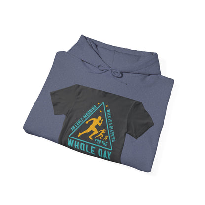 An early-morning walk is a blessing for the whole day-0 — Unisex Heavy Blend Hoodie (G18500)